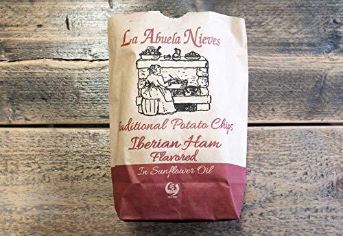 La Abuela Nieves Traditional Spanish Authentic Artisan Iberico Ham Flavored Potato Crisps -150g