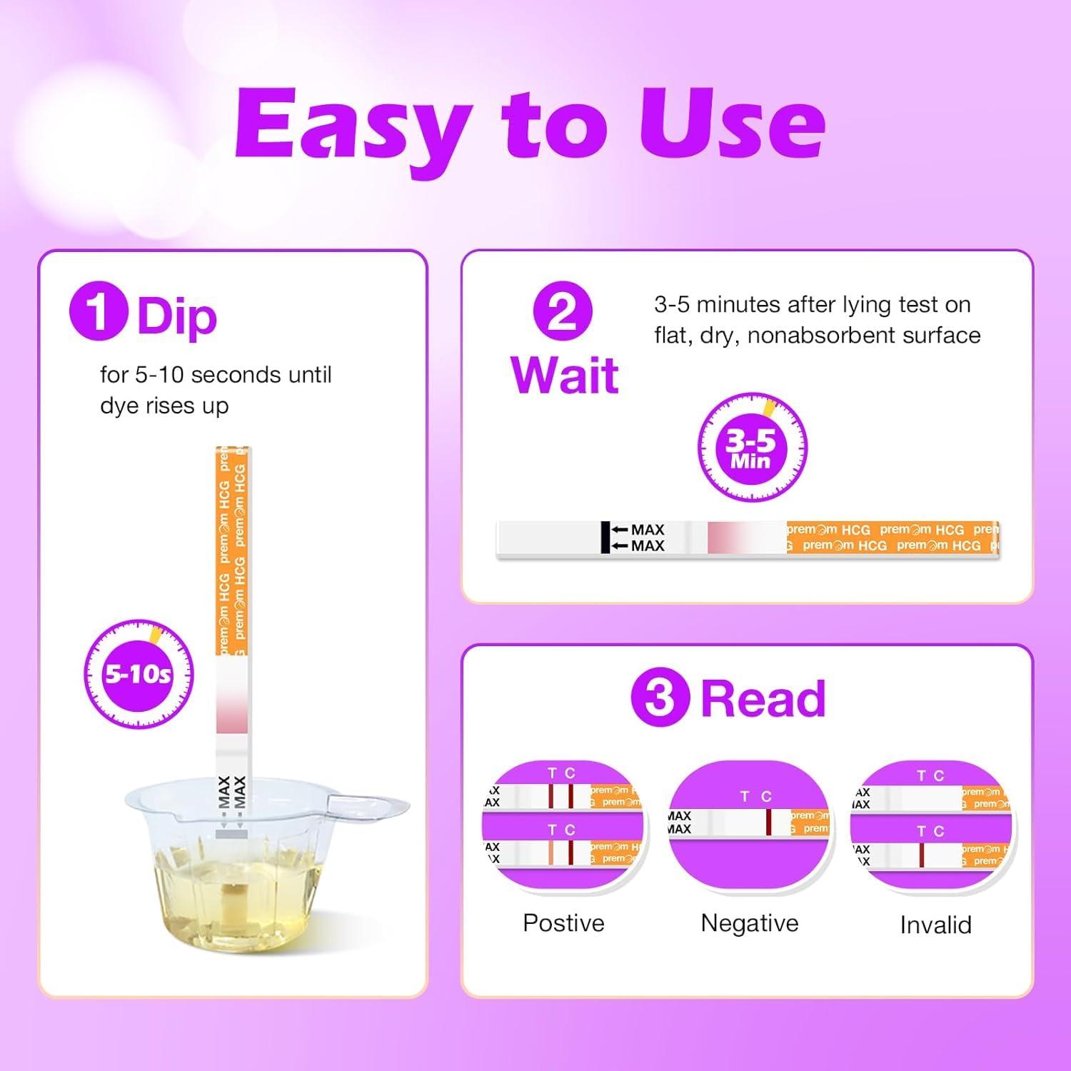 Premom Premom Early Detection Pregnancy Test: 20 Pregnancy Test Strips 10mIU/ml Sensitive Ultra Early Home Fertility Test, Powered by Premom Ovulation Predictor