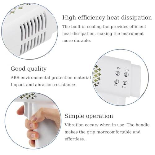 hKjPlvf Chiropractic Adjusting Tool, Electric Chiropractic Activator Spine Correction Massager, 9 Levels Intensity (100N-900N), 9 Levels Frequency, LCD Display