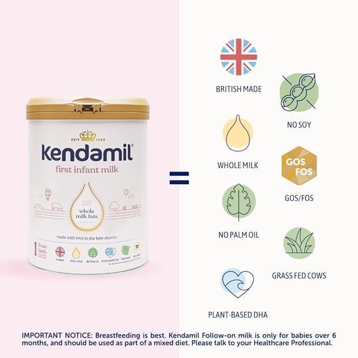 Kendamil Kendamil 1 First Baby Infant Milk Formula Powder From Birth 800g