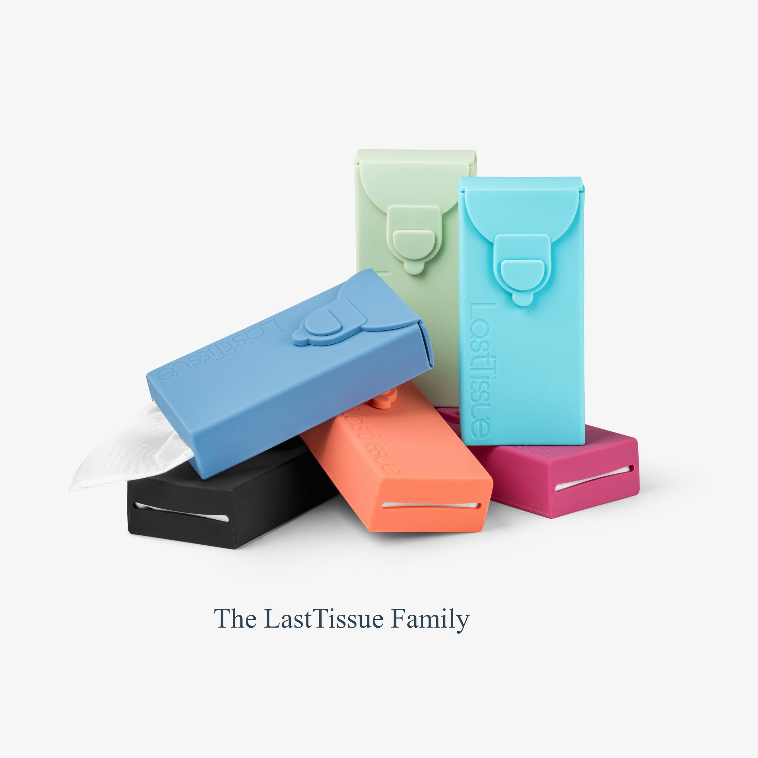 LastTissue LastTissue Reusable Cotton Tissue Pack Sustainable, Durable, Eco-Conscious, Portable & Washable Facial Tissues for Men and Women with Travel Handkerchief Storage Case
