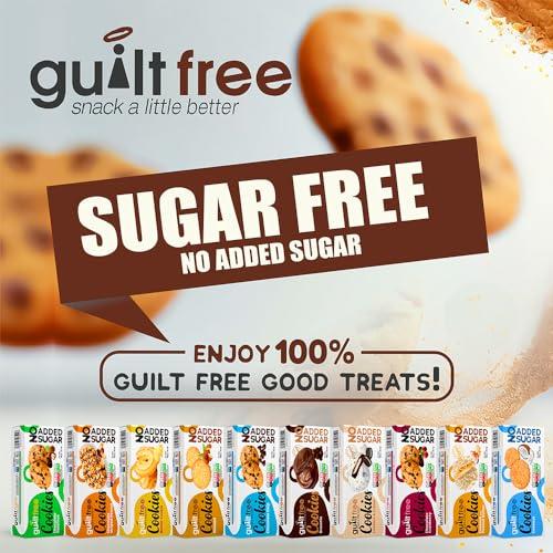 guilt free GuiltFree Sugar Free Cookies 128g No Added Sugar Biscuits Sugar Free Cookie Biscuit Keto for Diabetic Friendly Gift Hamper Basket Box Collection (Cookies & Cream)