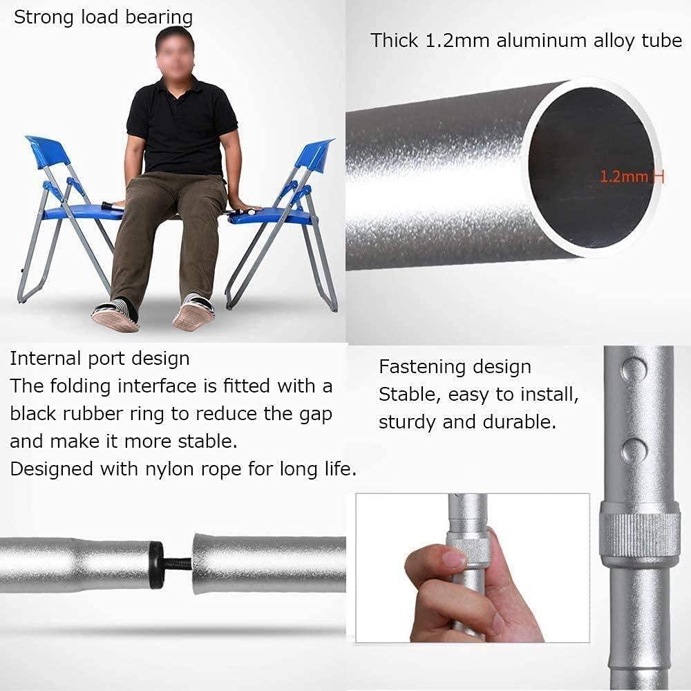 SilteD Walking stick Elderly Folding Walking Stick Safe Auxiliary Balance, Lightweight Aluminum Height Adjustable Walker Cane, Crutches for Elderly Old Man Man Woman M (Silver B) Present