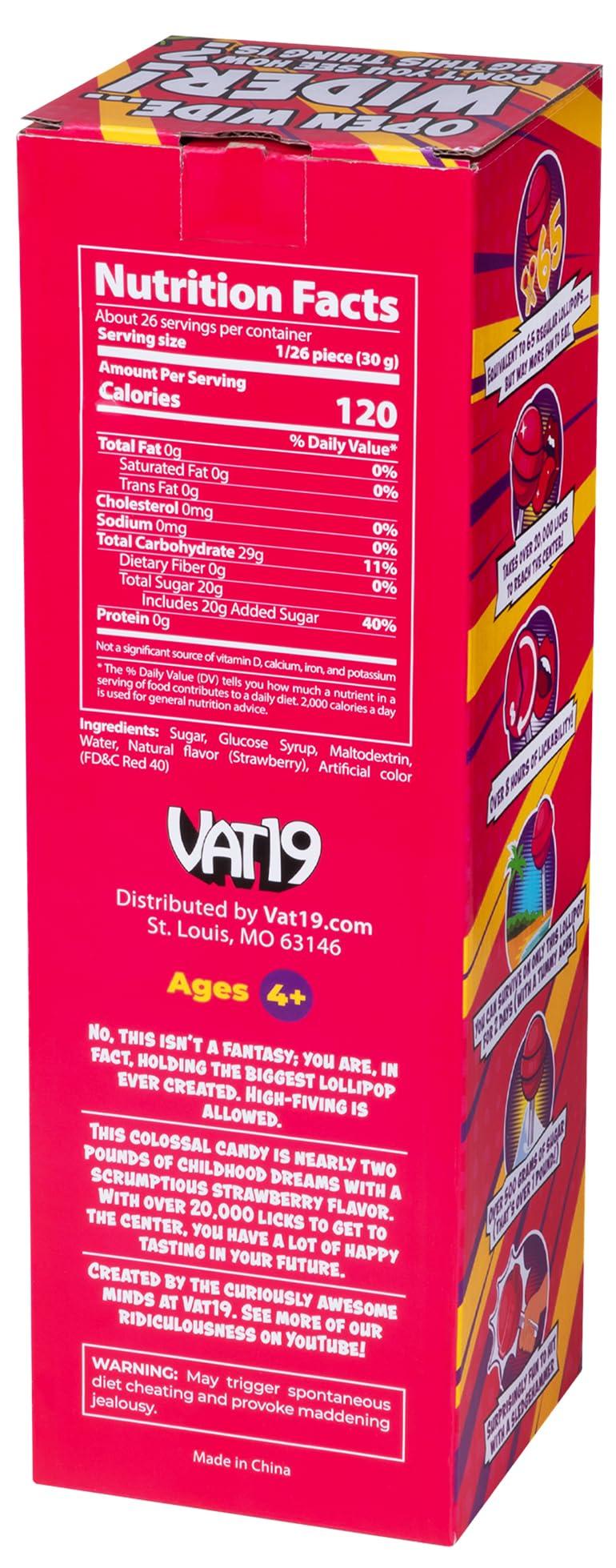 Vat19 Vat19 - The World\'s Largest Lollipop (1.75lbs of Solid Candy!)