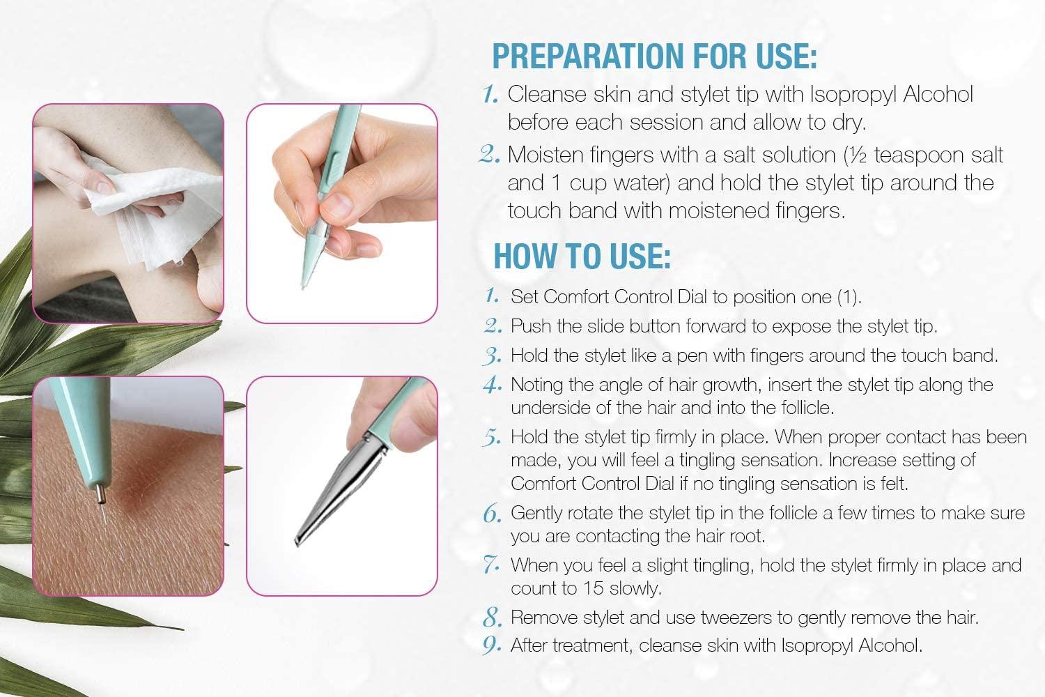 GIGI Clean & Easy Deluxe Home Electrolysis Permanent Hair Removal Kit