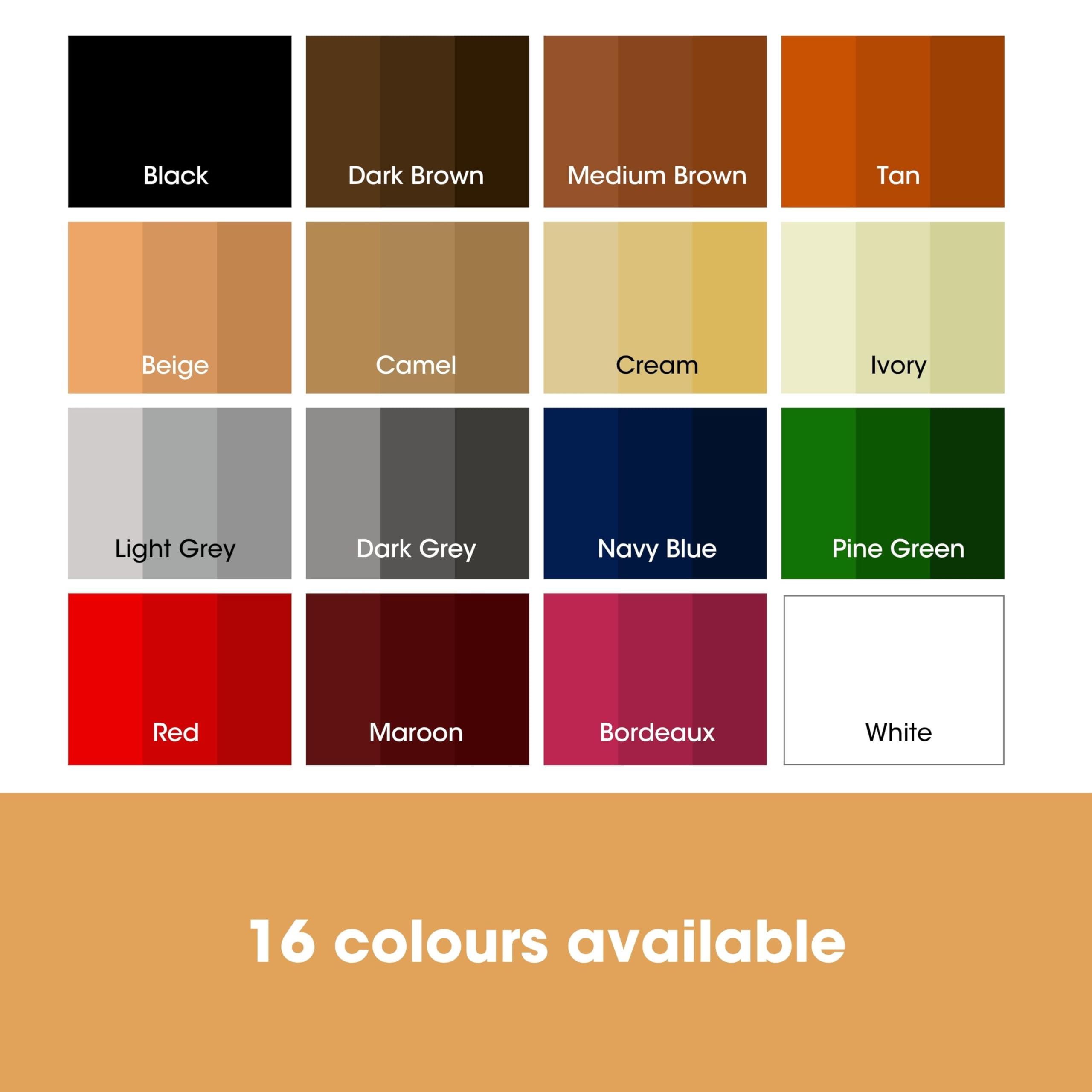 Furniture Clinic Furniture Clinic Leather Recolouring Balm - Leather Colour Restorer for Sofas, Leather Colour Repair for Faded & Scratched Leather Upholstery, Car Seats, Shoes and Clothing - 16 Colours (Ivory)