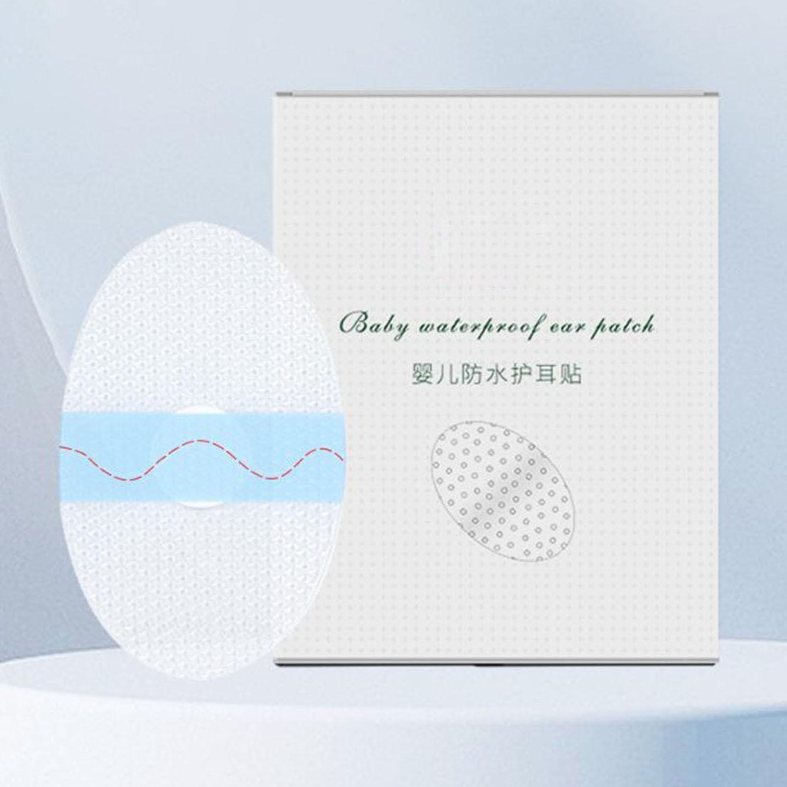 FreshCart Basics Waterproof Ear Stickers for Babies - Babies Ear Tape, Ear Stickers Silicone Gel Material Waterproof for Bath Kids Swimming Surfing Showering Snorkeling Water Sport