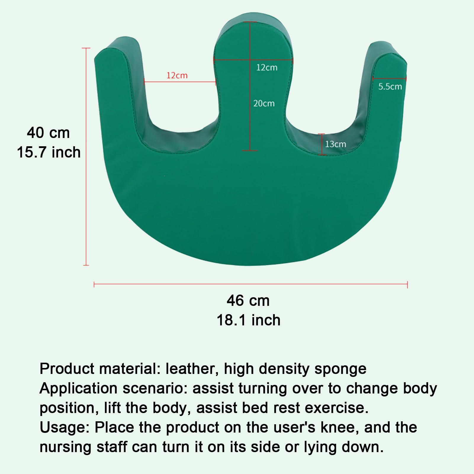 RNNTK RNNTK Patient Turning Device,Bed Turn Over Cushion,Elderly Bed Turnover,U Shaped Turning Device,Turning Pillow Help to Turn Over in Bed,Bedridden Patient Turning Equipment 13cm Thick (Green)