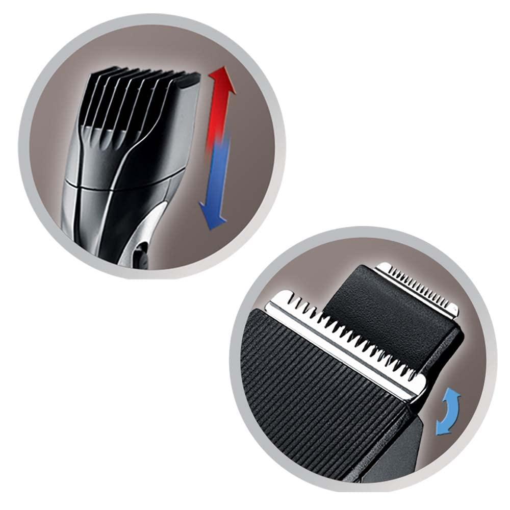 Remington Remington Barba Beard Trimmer (Advanced Ceramic Blades, Pop-up Detail Trimmer, Adjustable Zoom Wheel, 9 Length Settings, Comb Attachment, Cord or Cordless, 40-Minute Runtime) MB320C