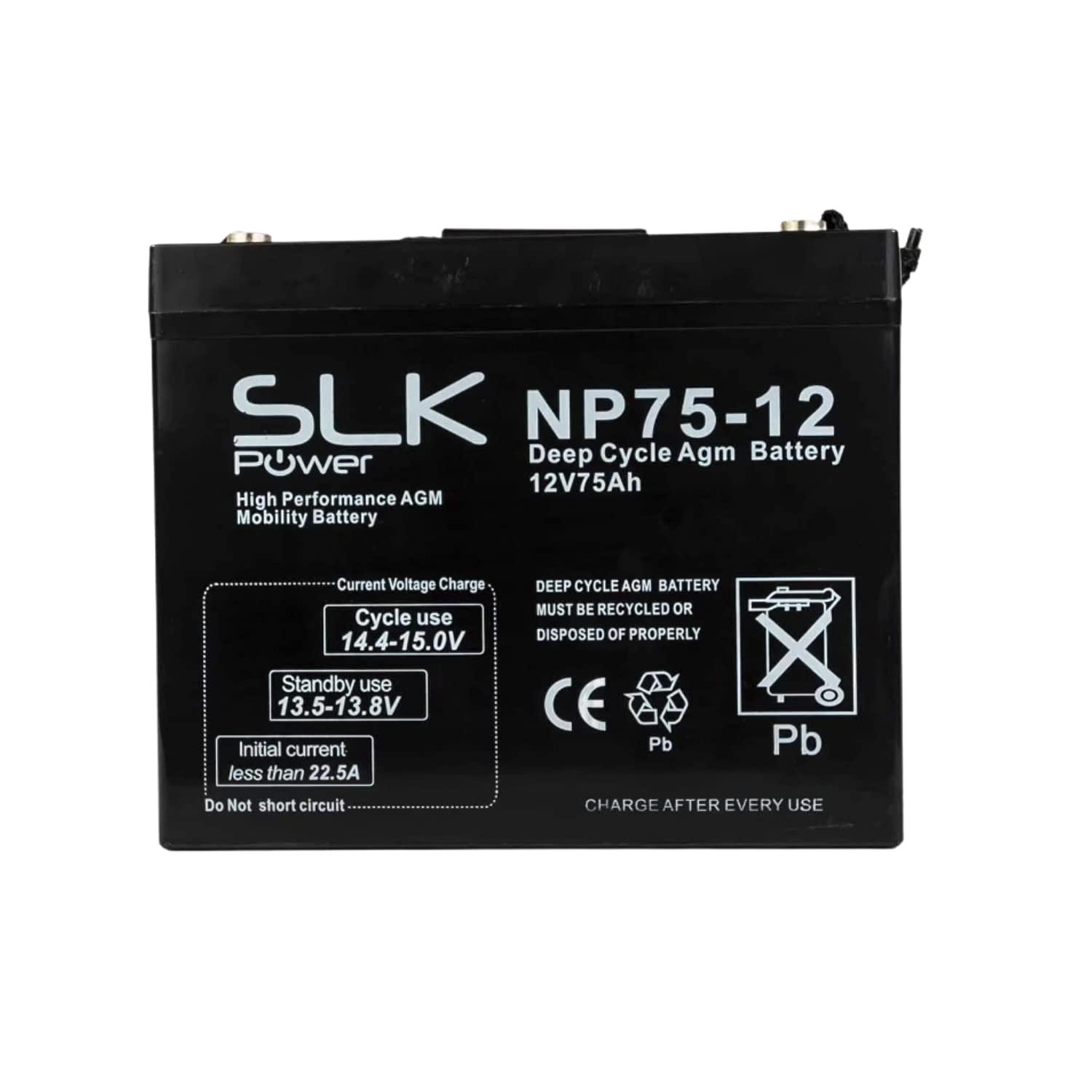 SLK Mobility Replacement Batteries for Electric Scooters and Wheelchairs L M
