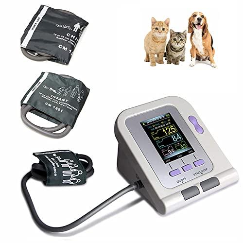 Generic Automatic Veterinary Blood Pressure Monitor with LCD Display - Accurate BP Machine for Animal Use - Includes 3 Cuffs 6-11CM 10-19CM 18-26CM