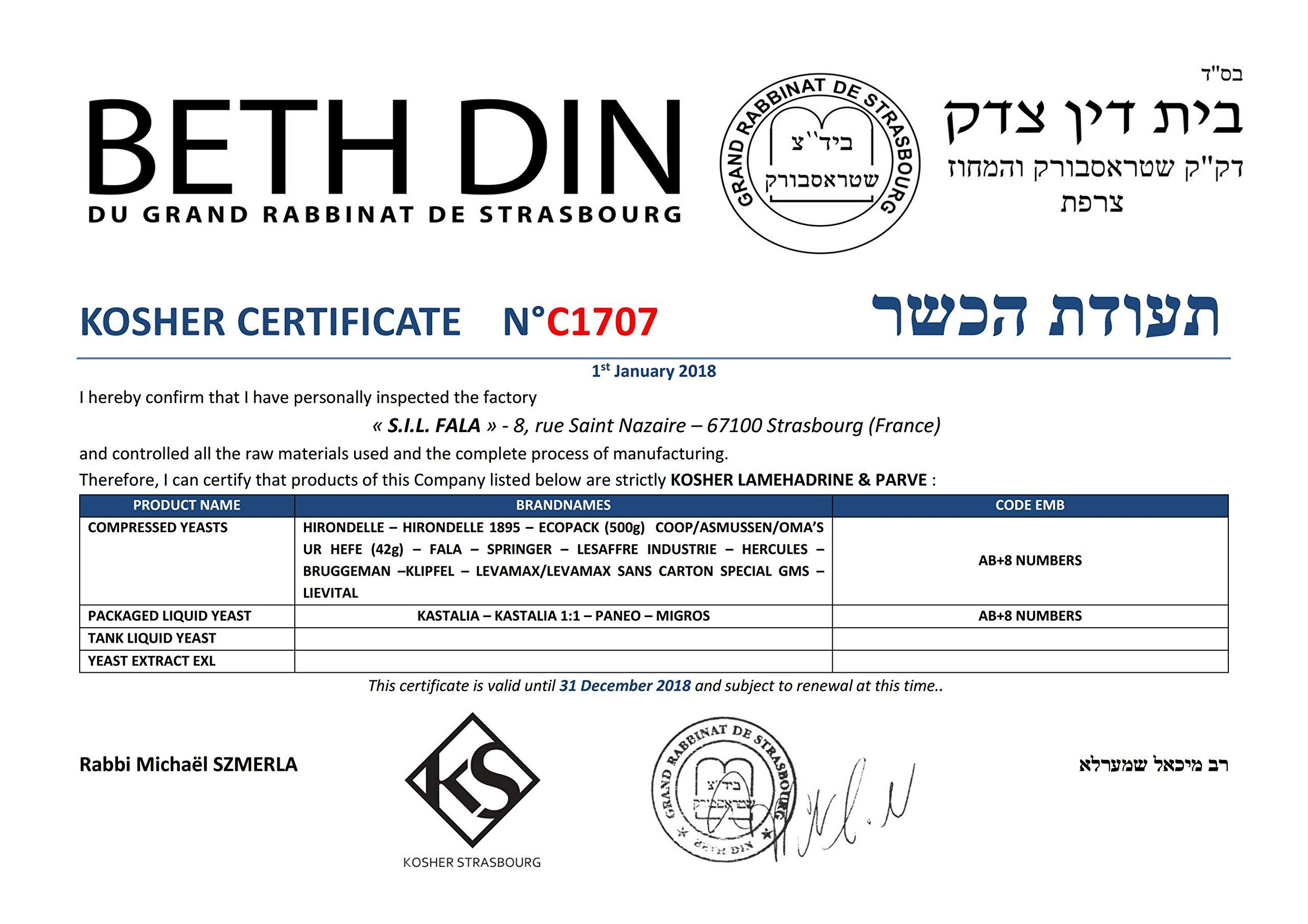 Hirondelle Bread Flour T55 1KG and Fresh Yeast 500g (+/- 10%)