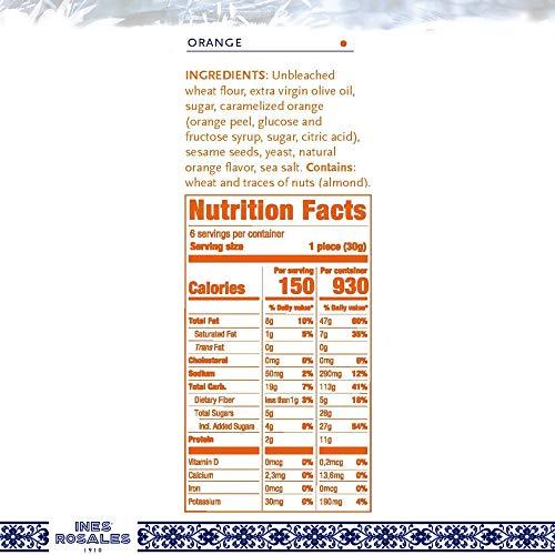 Ines Rosales Ines Rosales Sweet Olive Oil Tortas with Orange, Spanish Snacks, 14 x 120g