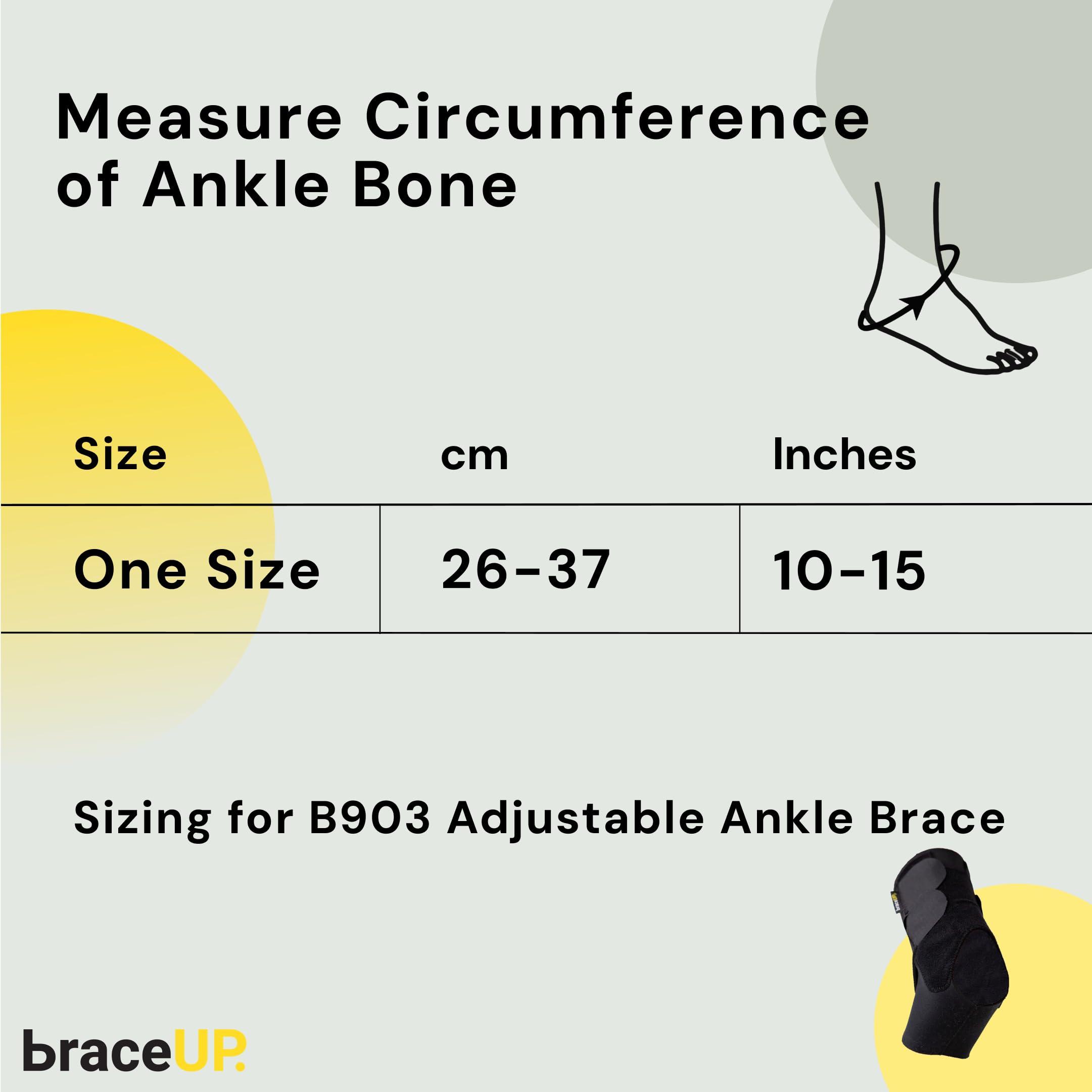 BraceUP BraceUP Ankle Brace - Relieve Pain, Enhance Stability for Foot Pain, Sprained Ankle, Achilles Tendonitis, Men and Women