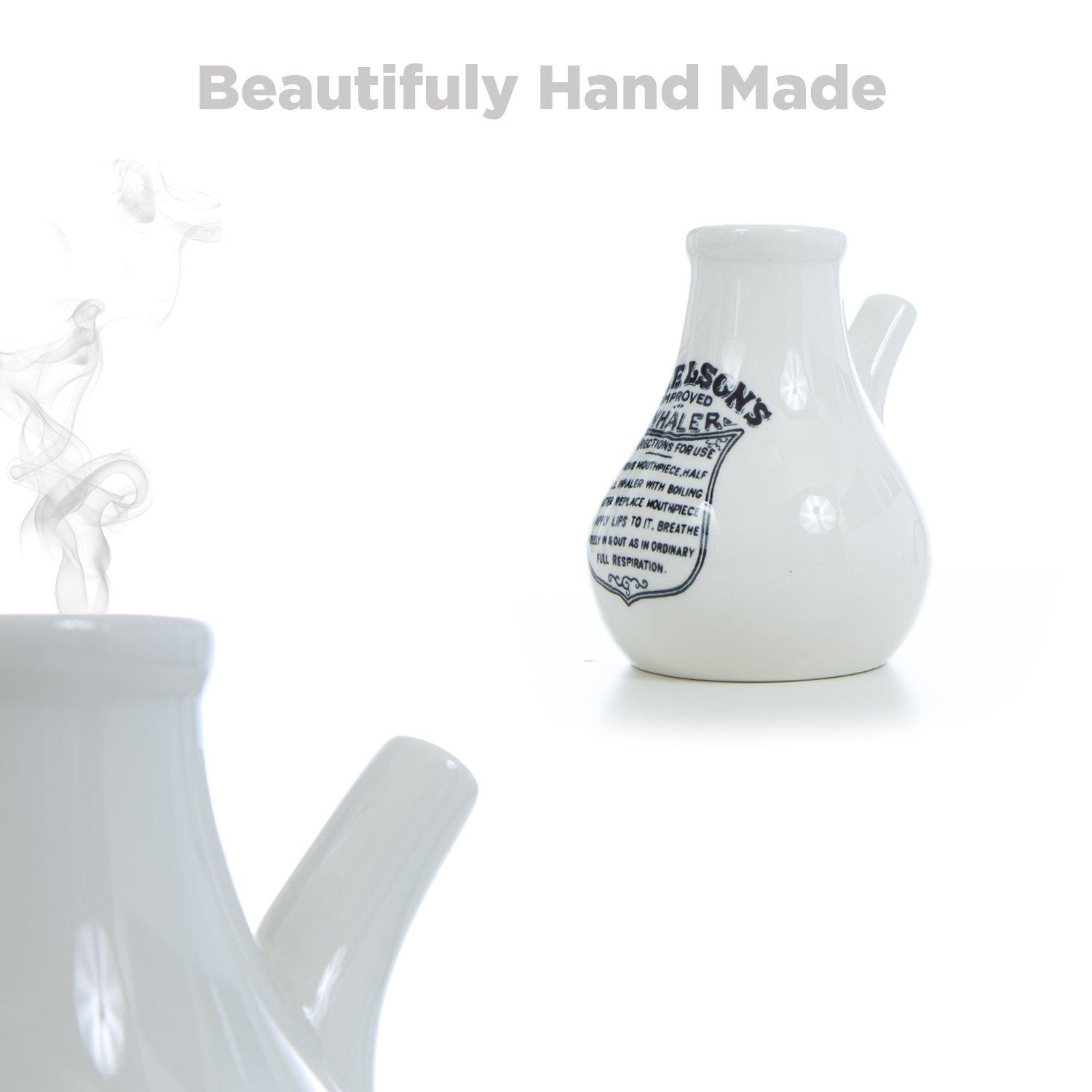 AvonGreen Wellness DR NELSONs Steam Inhaler 500ML,AvonGreen Wellness Soother for Vocal Cords, Headaches Relief and a Nasal, Sinus Decongestant Excellent for Treating Chest Infections and Pains, Flu, Colds and Coughs