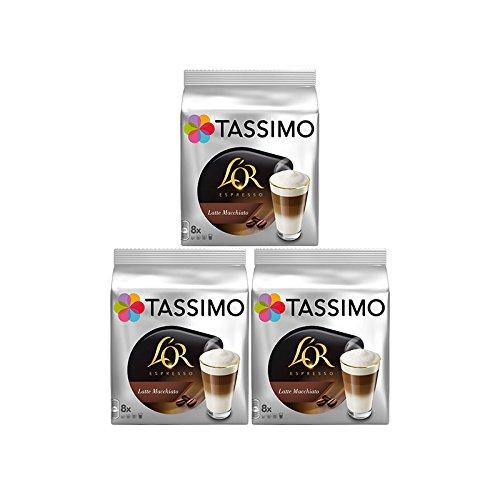 Tassimo T-discs Tassimo T Discs L'OR Espresso Latte Macchiato (3 Packs, 48 T Discs, 24 Servings)