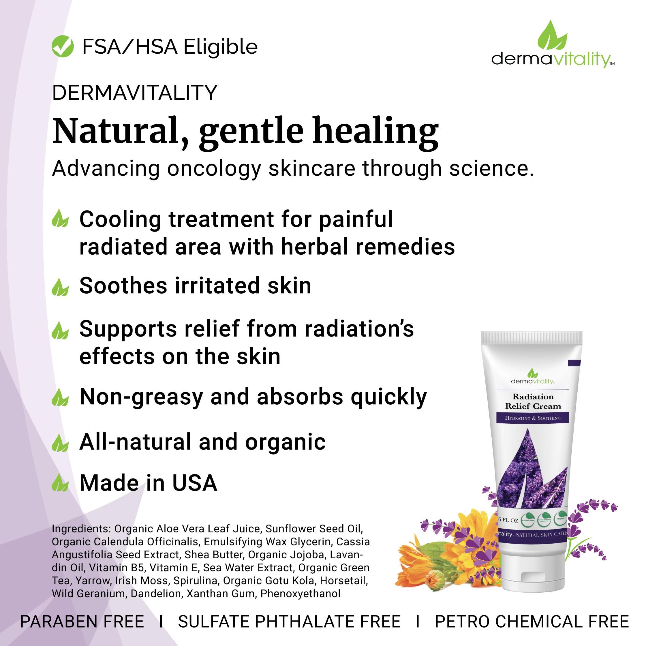 UltimateVitality UltimateVitality Radiation Burn Relief Cream 6 Ounces Cream for Radiation Patients, Natural, Organic, Paraben, Pthalate Free Calendula Based Cream - 6 Ounces (Lavender)