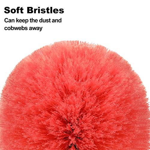 HIWARE 20 Foot High Reach Dusting Kit with 5-12 Foot Extension Pole // High Ceiling Duster with Telescopic Pole // Cobweb Microfiber Duster // Outdoor & Indoor Extendable Duster Cleaning Kit