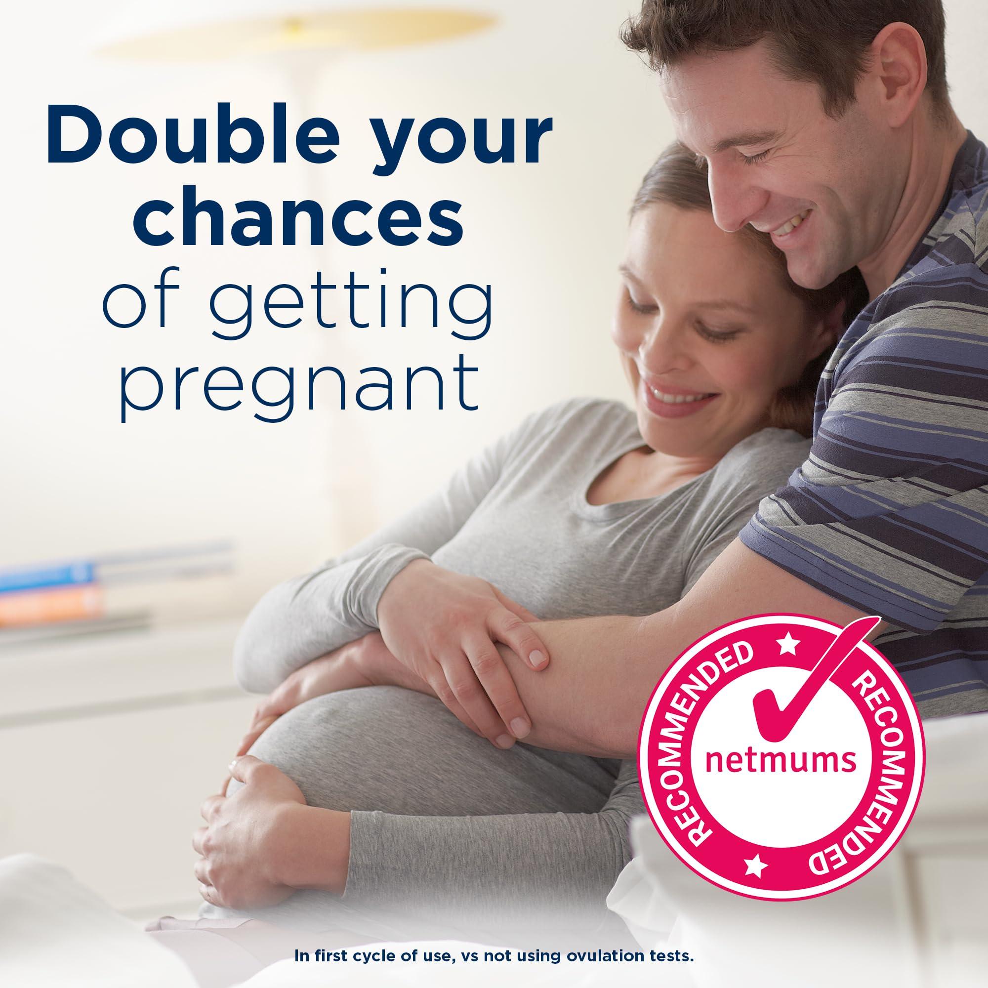 Clearblue Clearblue Advanced Digital Ovulation Test and Early Pregnancy Test - Trying for A Baby Kit, Double Your Chances of Getting Pregnant, 30 Digital Ovulation Tests and 3 Ultra Early Pregnancy Tests