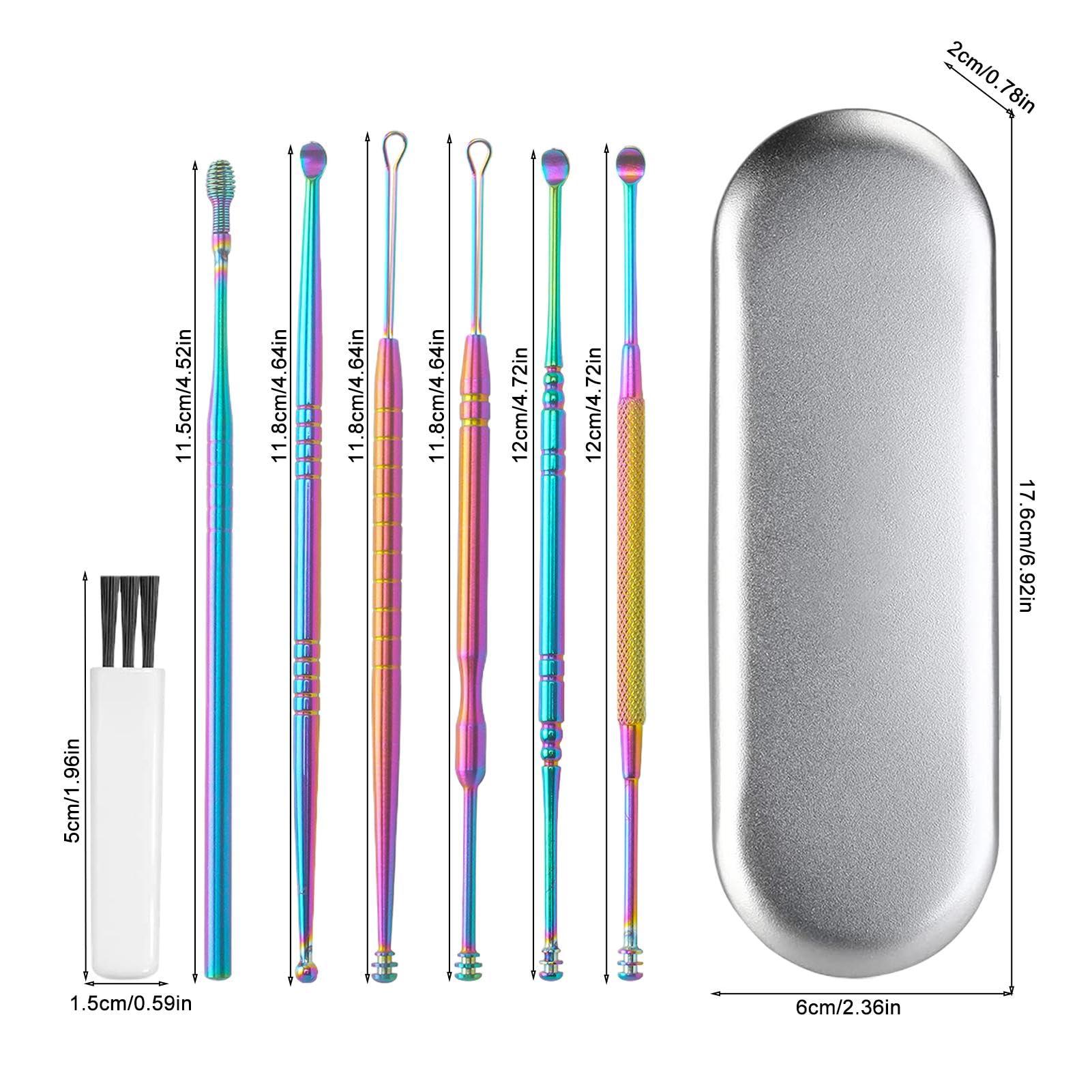 FreshCart Basics Ear Wax Removal Kit, set Ear Cleaning Kit - Ear Cleansing Tool Set, Ear Curette Ear Wax Remover Tool With Cleaning Brush And Storage Box