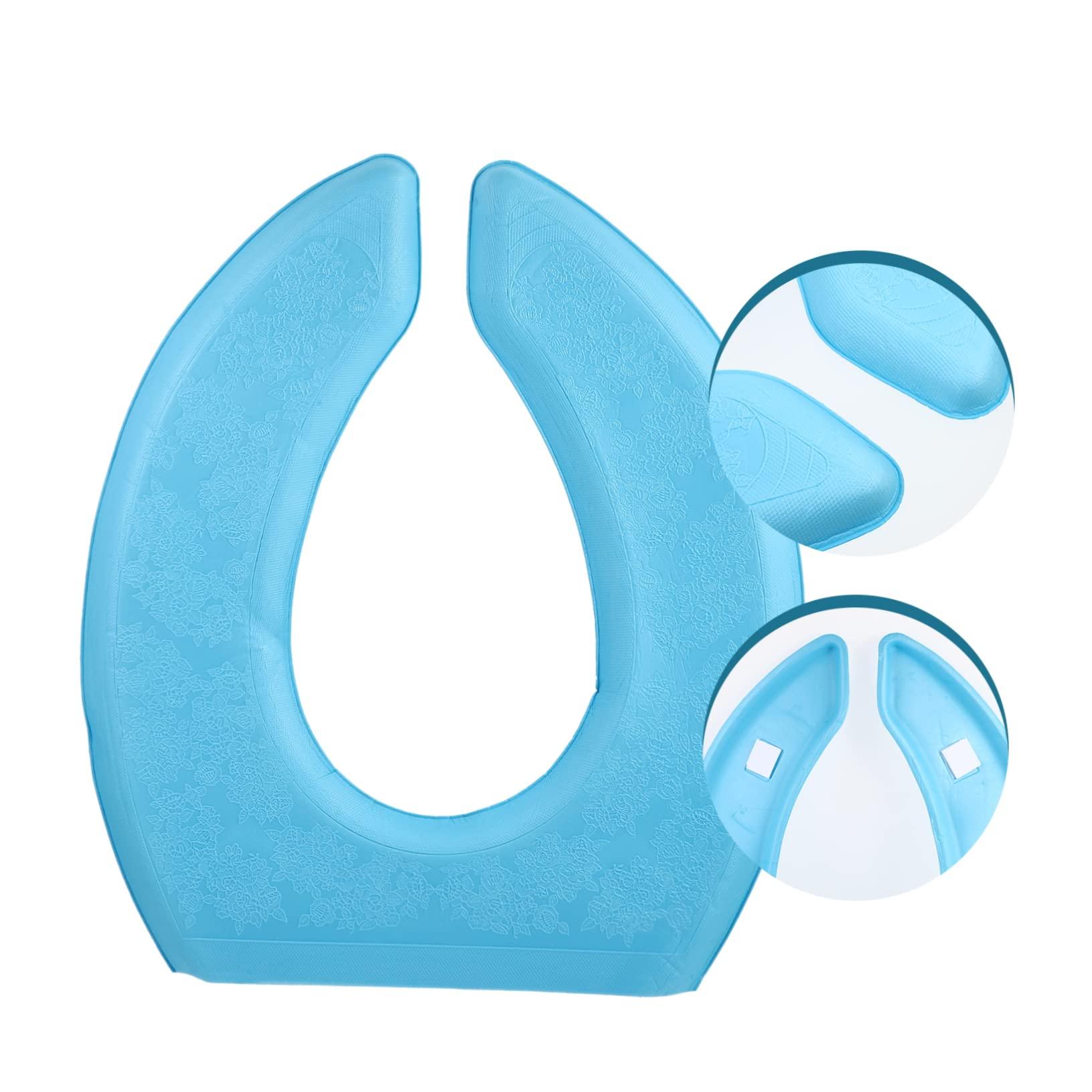 ORFOFE ORFOFE Household Toilet Seat Cover Grey Breathable Water-Resistant Thicken Pad Comfortable for Winter