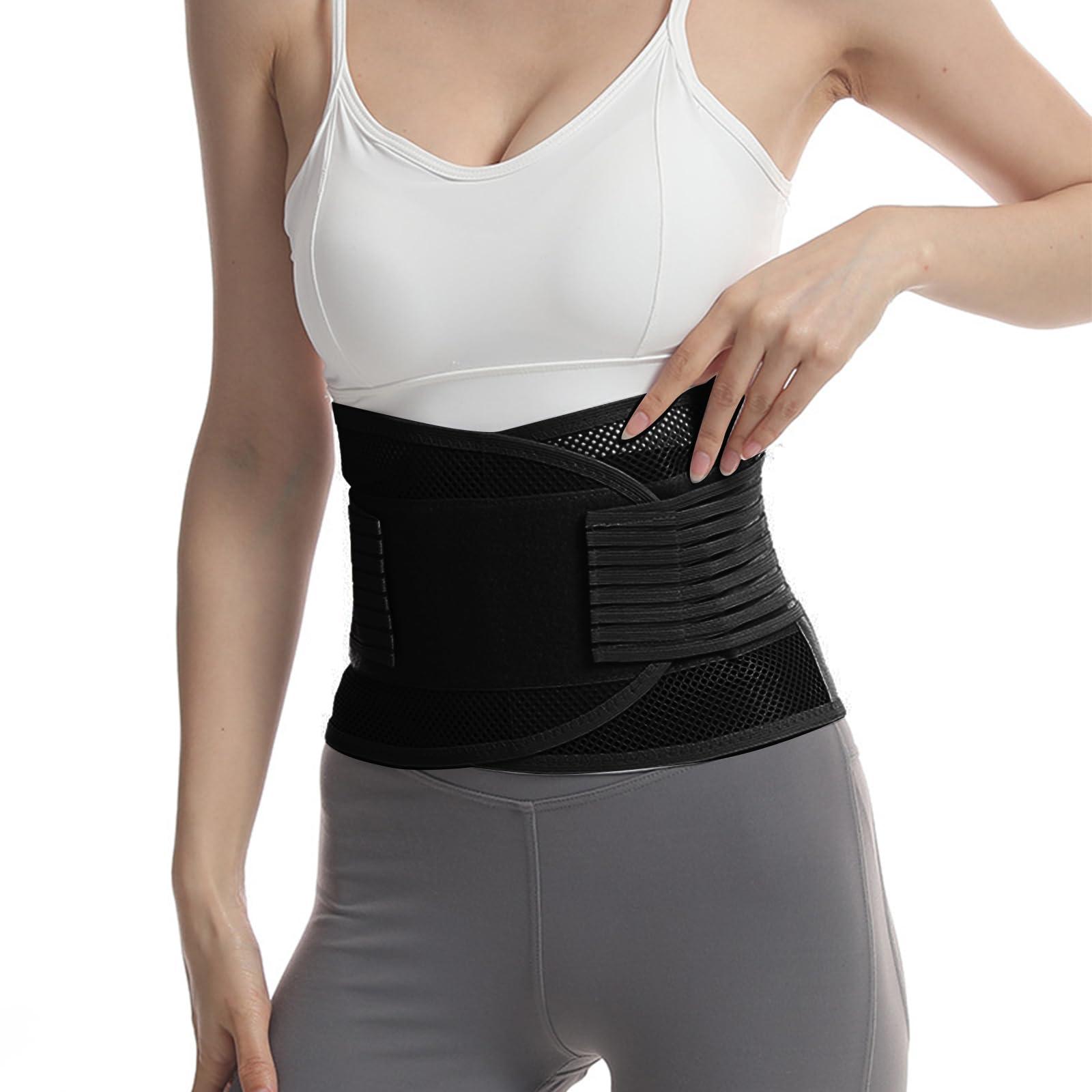 Hyclam Hyclam Adjustable Mesh Lumbar Support Belt For Back Release Postpartum Recovery Support Belt Brace Reduce Waist Pressure Lumbar Support Belt To Release Back