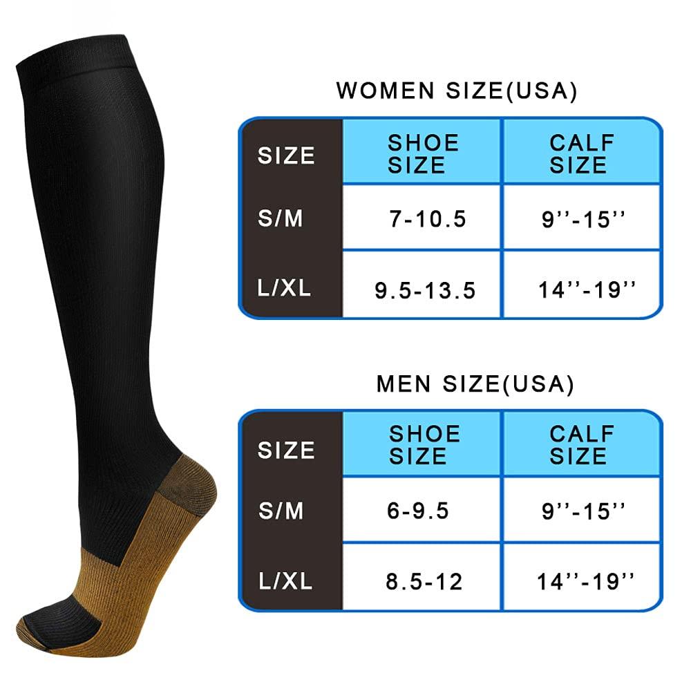 Aoliks Compression Socks for Women & Men Circulation (4 Pairs)- Best Support for Nurses, Running, Hiking, Medical, Pregnancy