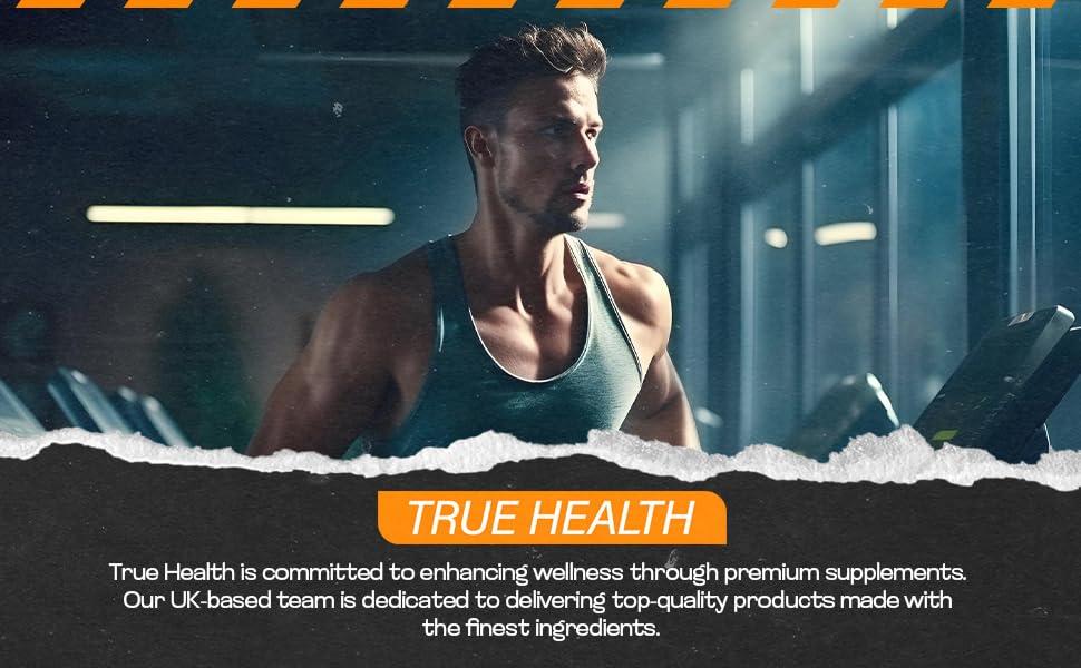 TRUE HEALTH True Health Creatine Monohydrate Gummies - Vegan Muscle Recovery Supplement, Orange Flavor, 60 Count - Easy & Tasty Post-Workout Boost