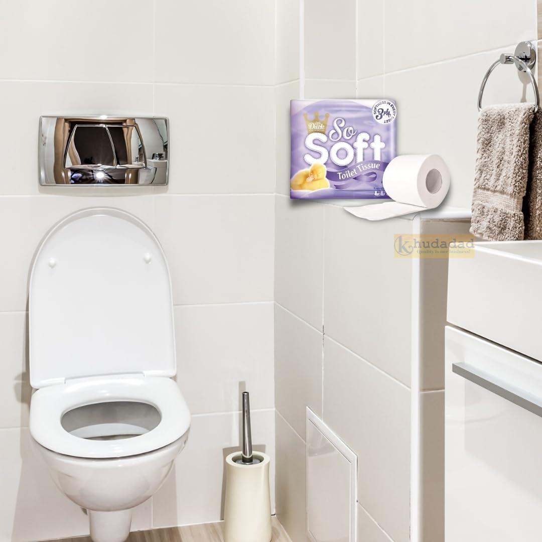 Khudadad Little Duck So Soft 3Ply Toilet Tissues Rolls (Soft White Tissue) Soft On Your Skin (36 Rolls)