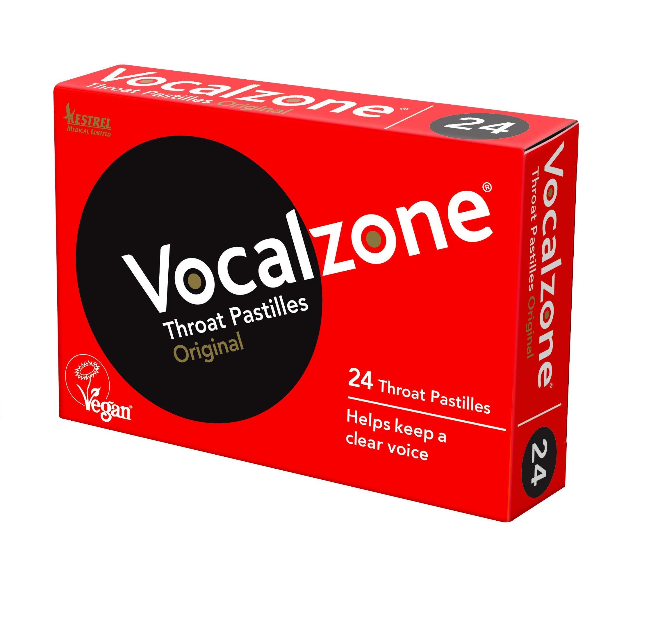Vocalzone Vocalzone 3 Flavour 6 Pack Bundle | Sore Throat Relief Pastilles | Multi-Pack (6 x 24)
