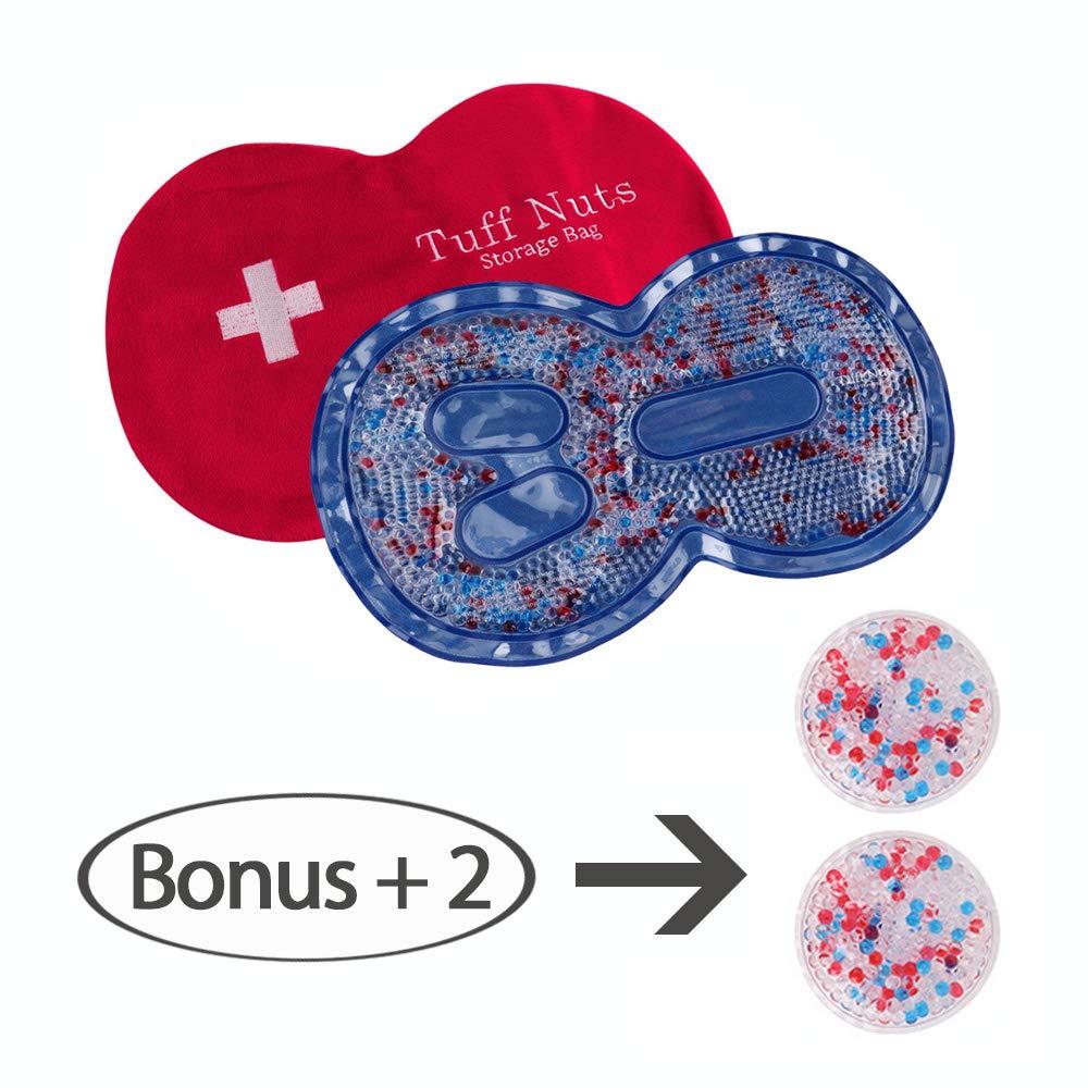 Tuff Products Co. TUFF Nuts Ice Packs for Vasectomy Testicles Injuries Recovery Frozen Peas, Male Reusable Cold Hot Pack Therapy, Urology Pain Relief Gel Beads Compress, Perfect Non Toxic Remedy Men's Treatment