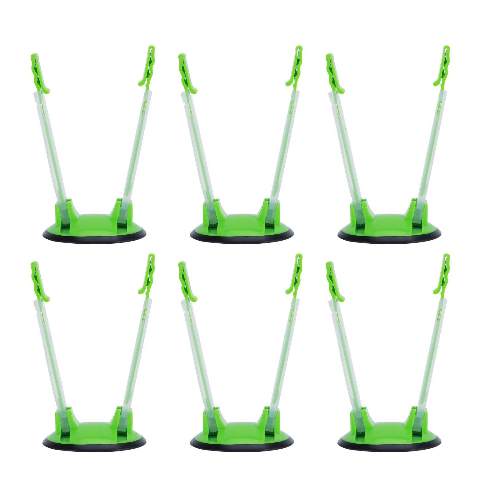 Glomora HandsFree Bag Holder Stand - Convenient Bag Holder for Plastic Bags, 6Pcs Food Storage Bag Holder Stand