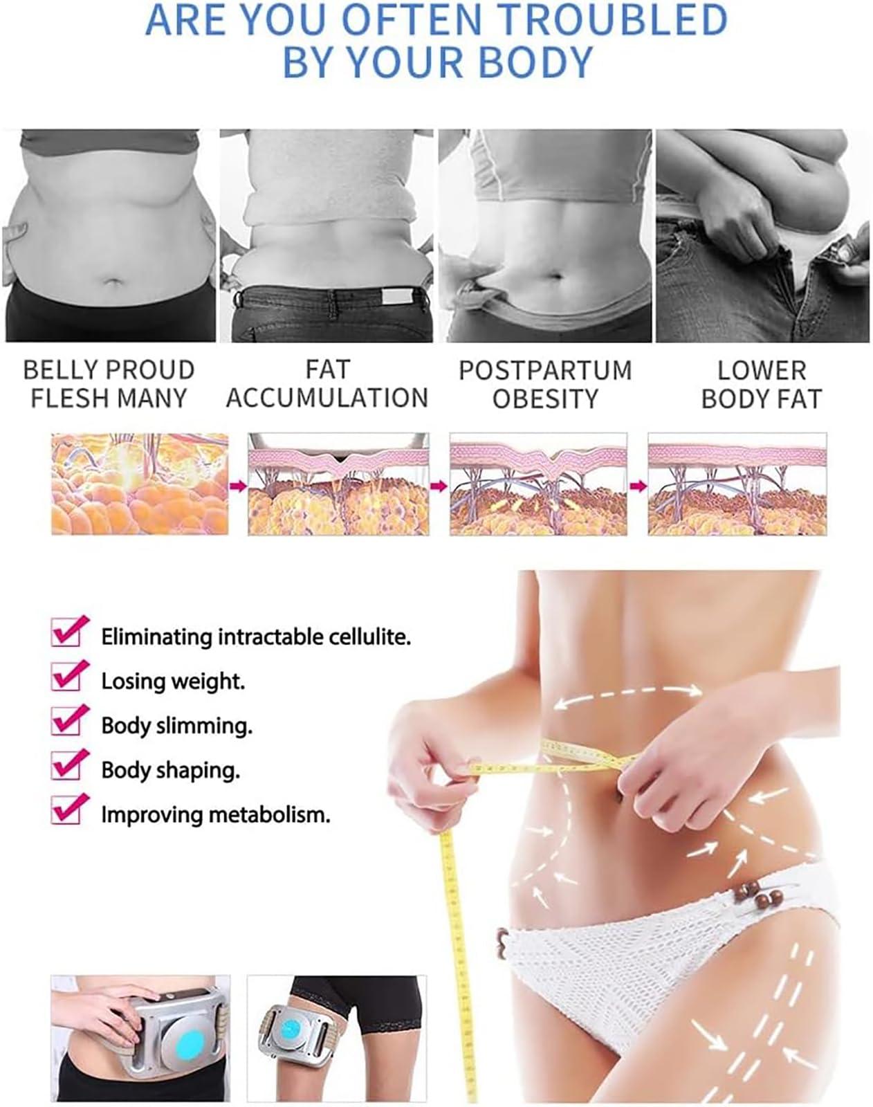 McbeAn Freezing Fat Removal Machine, Portable Cryolipolysis Instrument, Lipolysis Substance and Cold Freeze Fat Massage, for Slimming Tummy, Arms, Thighs, Shanks, Lifting Hips