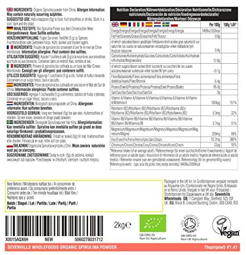 sevenhills wholefoods Sevenhills Wholefoods Organic Spirulina Powder 200g