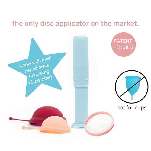 Pixie Cup Pixie Menstrual Disc Applicator - Inserts Like A Tampon - Every Woman Can Now Use Period Discs - Perfect for Long Nails - Self Sterilizer TPE Properties - Travel Case - NOT for Menstrual Cups