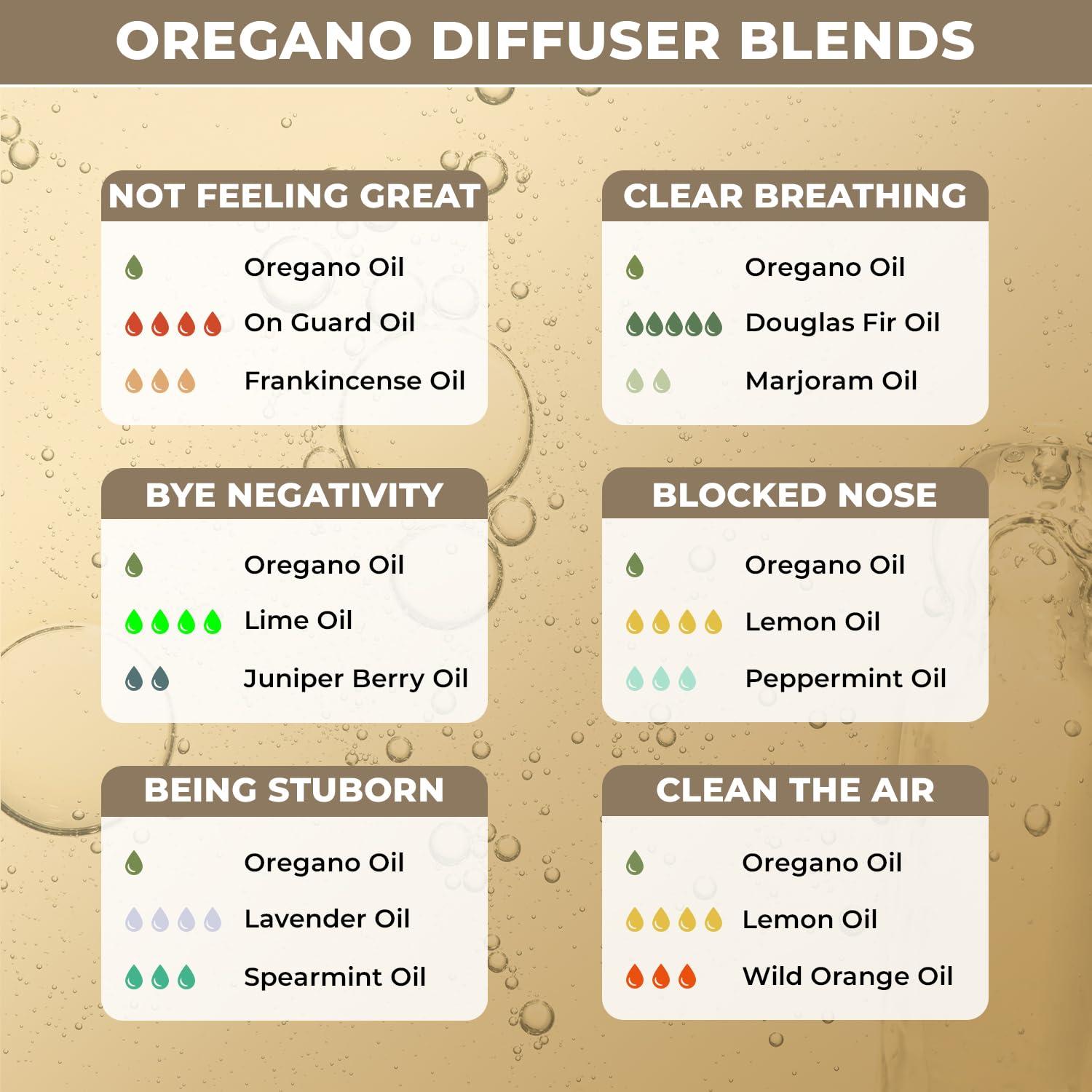 The Organic Forest  VEGAN . PURE . NATURAL 100% Pure & Natural Oregano Essential Oil, Reduce Itchiness, Skin Prtotection | Resistant Support Oil of Oregano | Strong & Premium Oregano Oil Drops | Fights Bacteria and Reduce Infections