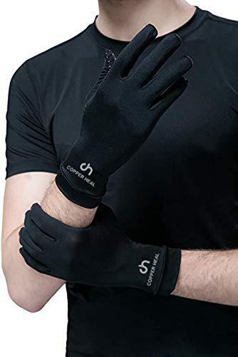 COPPER HEAL COPPER HEAL Arthritis Gloves Women & Men Pair - Highest Copper Infused Full hand Compression Gloves Hand Warmers Wrist Supports Rheumatoid Arthritis Pain Relief carpal tunnel wrist splint glove golf