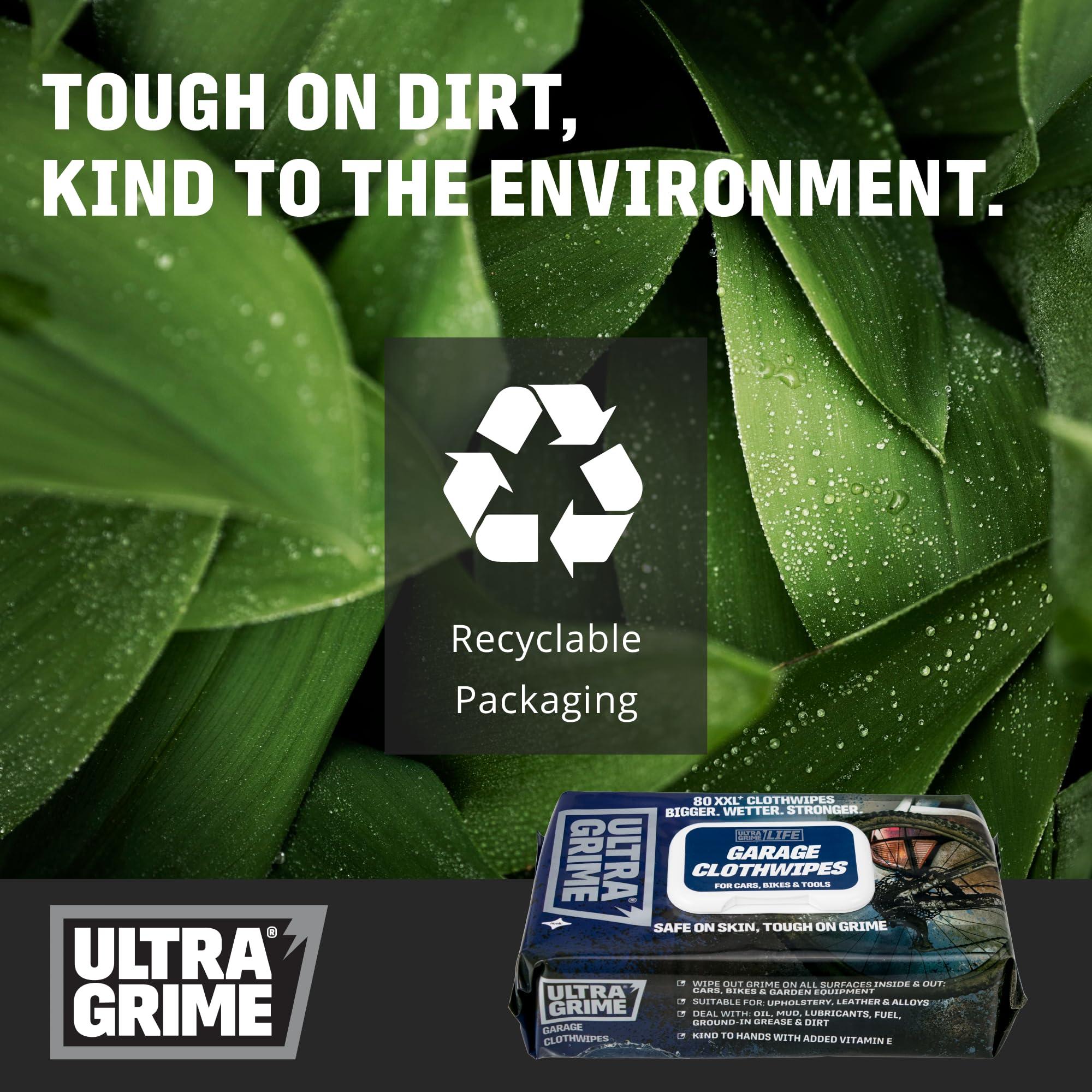 UltraGrime UltraGrime XXL Wipes - Heavy Duty 80 Thick Multi Purpose Wipes for DIY & Paint Removal
