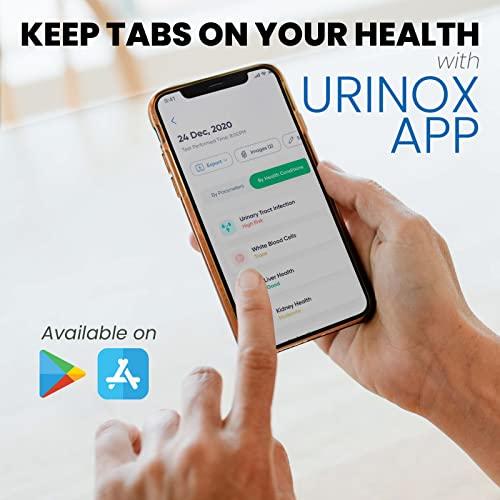 NEBUNOX 10 Parameter Urine Test Strips - Individually Packed & Clinical Grade Urine Dip Test Strips - Urine Infection Test Strips for Men & Women - at Home Urinalysis Sticks with Free Mobile App