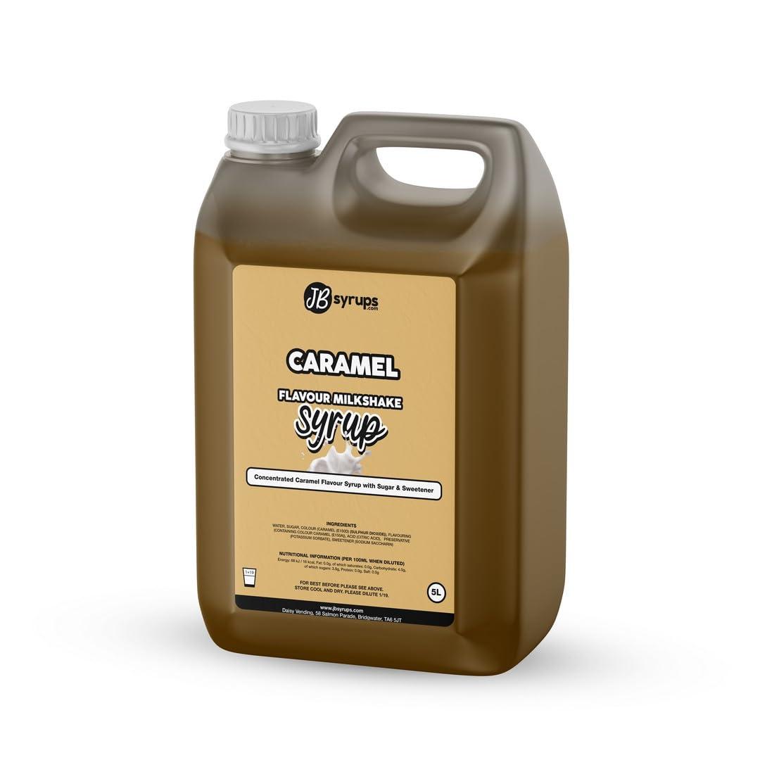 JB SYRUPS Caramel Flavour milkshake syrup 250ml JB Syrups
