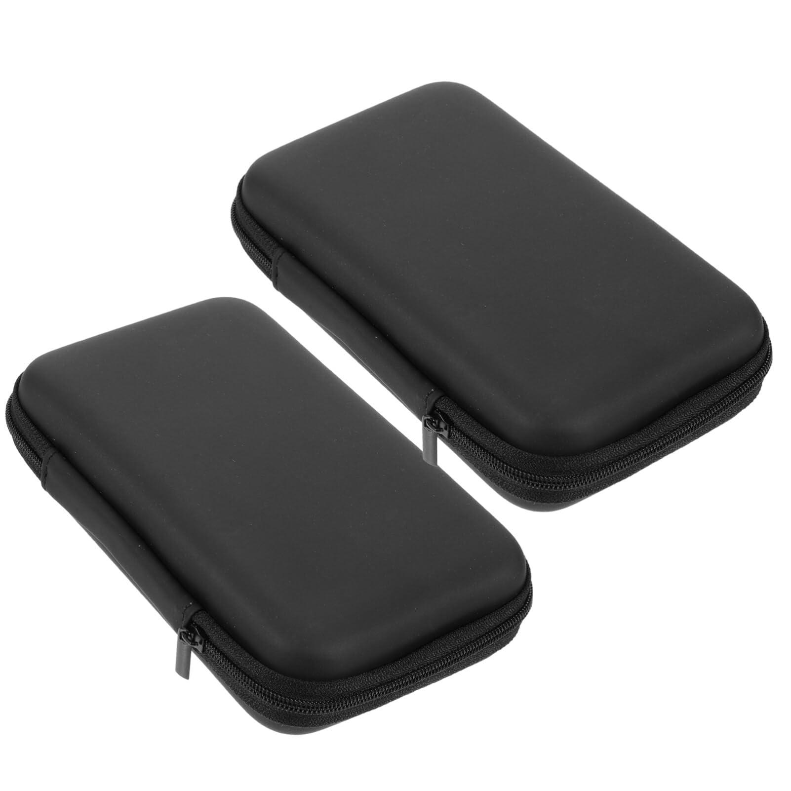 UKCOCO UKCOCO 2pcs Electronics Travel Organizer Headphone Stand Phone Charger Stand Cell Phone Stand Mini Hard Electronic Bag Mini Travel Containers Travel Cable Organizer Tampon Holder Notebook