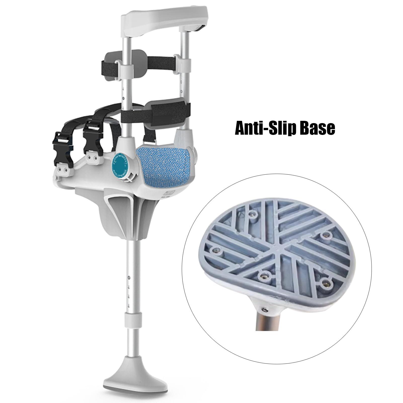 Joyfitness Joyfitness Hands Free Crutch for Adults Pain Free Knee Crutch with Non-slip Base Single Walking for Adults,Height Adjustable,Load Capacity Up To 330 Lb