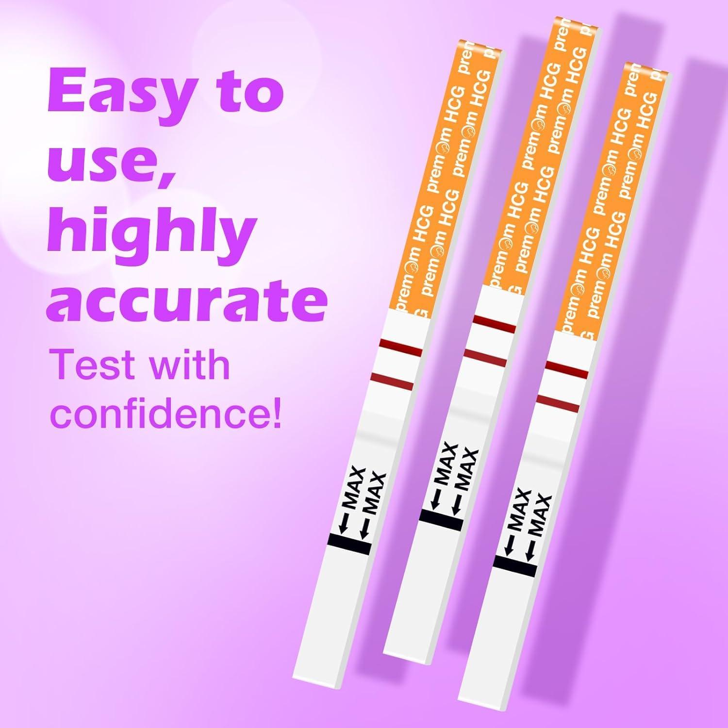 Premom Premom Early Detection Pregnancy Test: 20 Pregnancy Test Strips 10mIU/ml Sensitive Ultra Early Home Fertility Test, Powered by Premom Ovulation Predictor