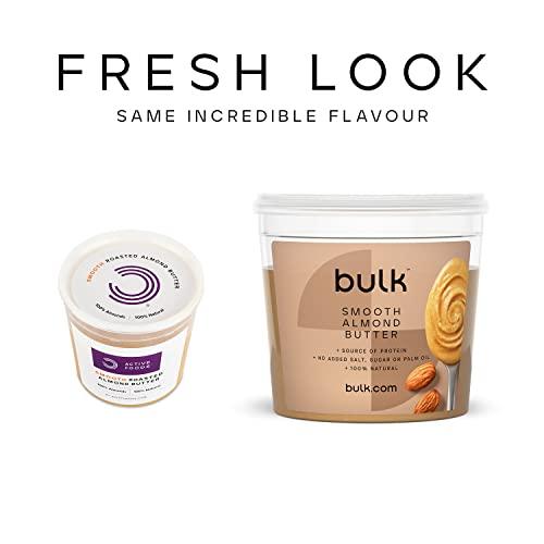 Bulk Bulk Natural Almond Butter Tub, Smooth, 1 kg, Packaging May Vary