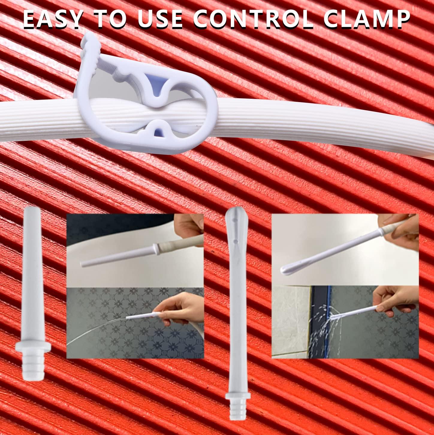 Maopotoufu 2 Quart Home Enema Bag Kit with Hose Enema Tips and Controllable Water Flow Clamp- Enema Bag for Colon Cleansing EnemasRed