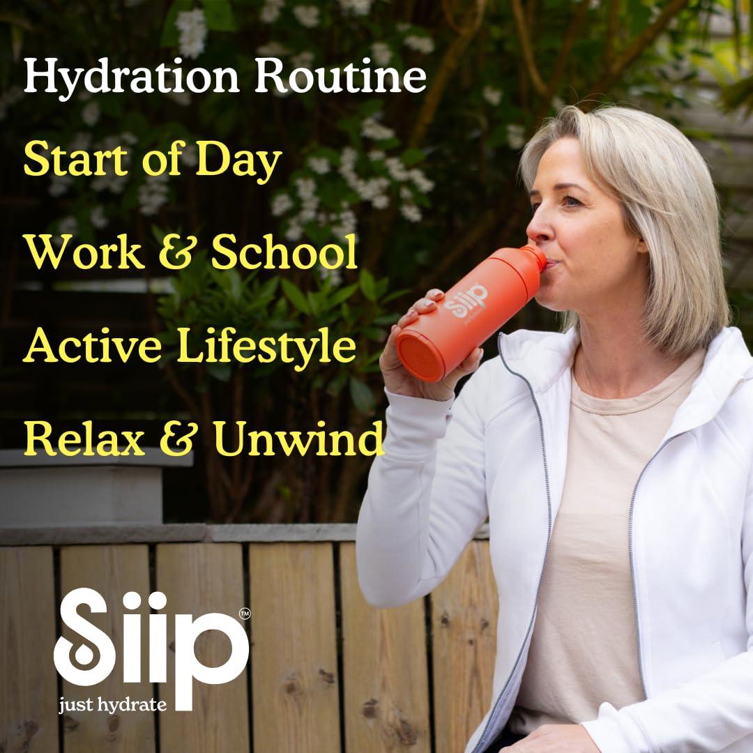 Siip Siip Electrolytes Water Enhancer, Makes 30 Drinks, with Vitamin B12, Vitamin C, Vitamin D3, Magnesium, Zinc, Sicilian Lemon & Tahitian Lime Flavour