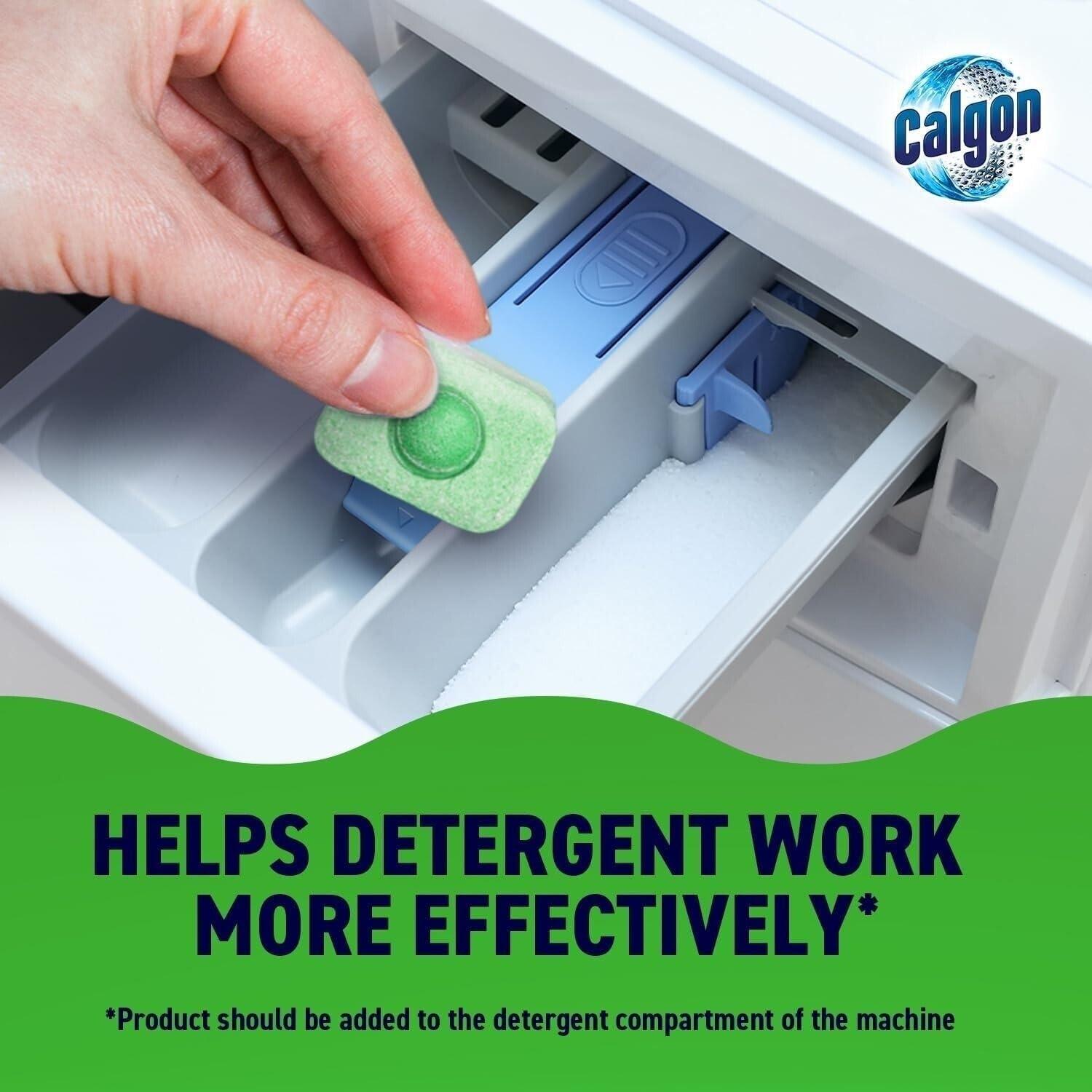 Calgon Calgon Hygiene Plus Washing Machine Cleaner & Limescale Remover, Water Softener Tablets, 65 Tablets, Pack of 4 (Total 260 Tabs)