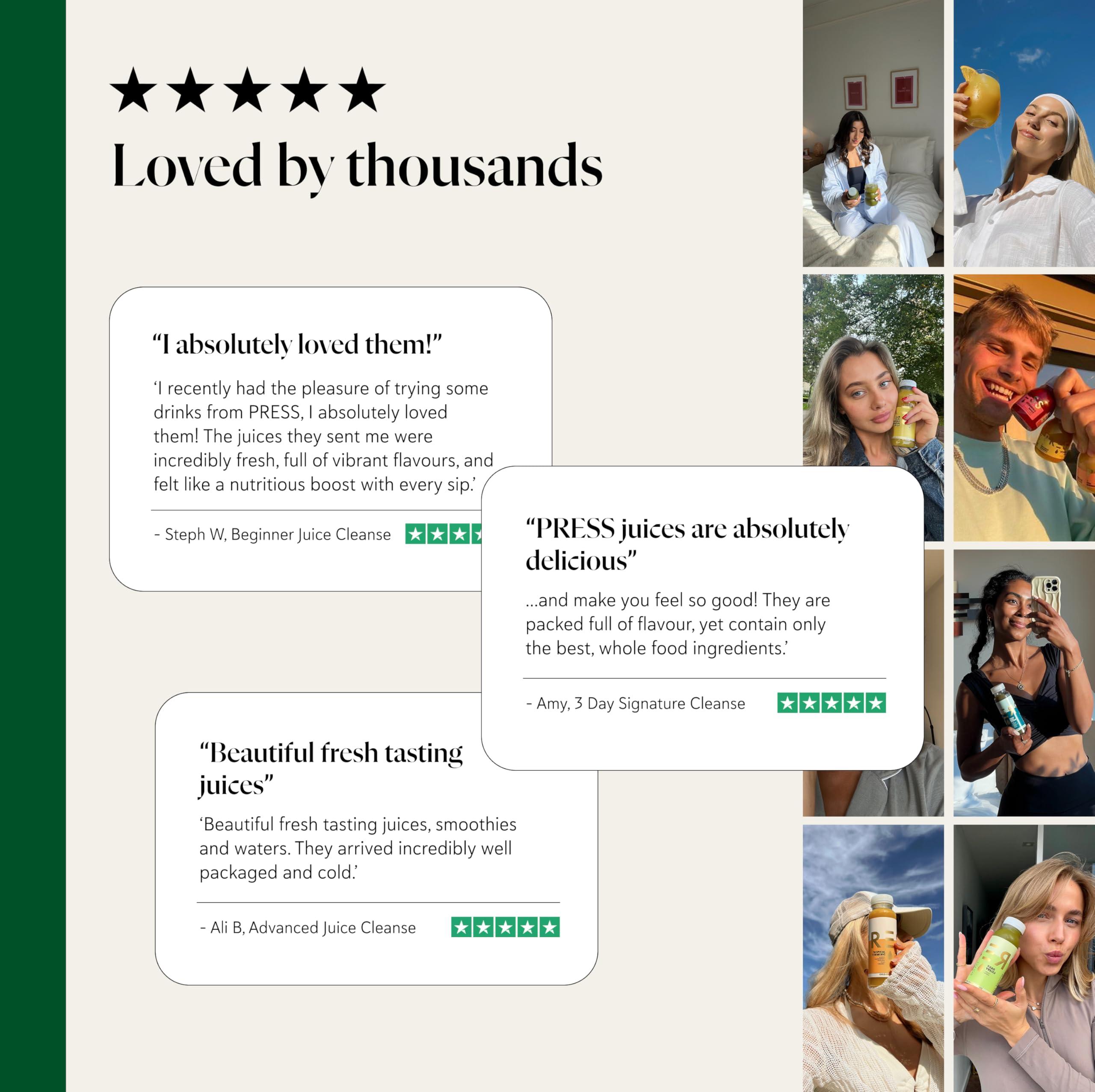 PRSS 100% COLD PRESSED PRESS Healthfoods, Intermediate Juice Cleanse, 5 Day, Meal Replacement for Diet- Celery, Green & Apple Juice, Milk & Water, Low carb for Women and Men