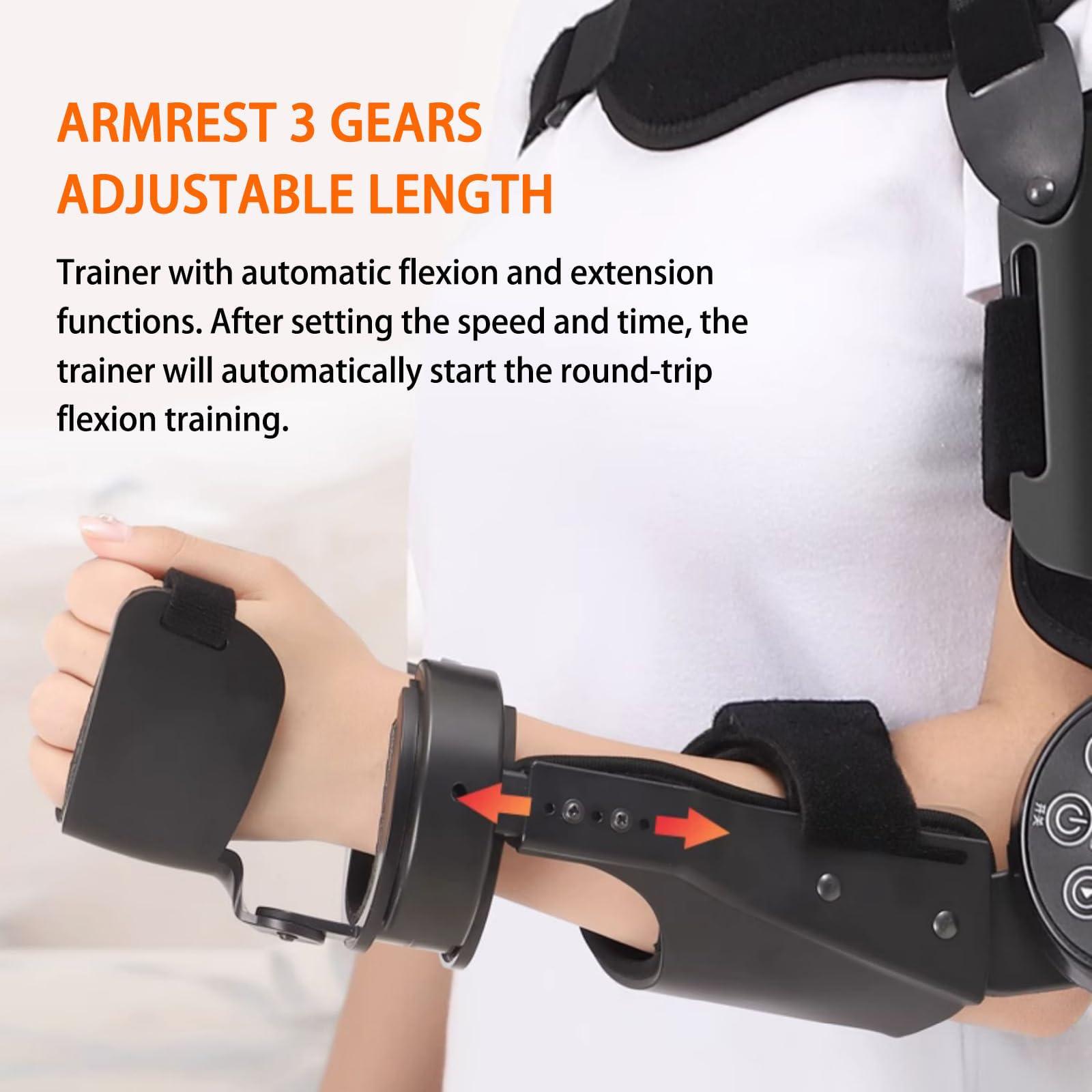 SUZLAZYR SUZLAZYR Electric Elbow Joint Rehabilitation Device, Upper Limb Arm Rehabilitation Training Device, Precisely Control The Extension & Flexion Angle, for Stroke Hemiplegia Patients,Left