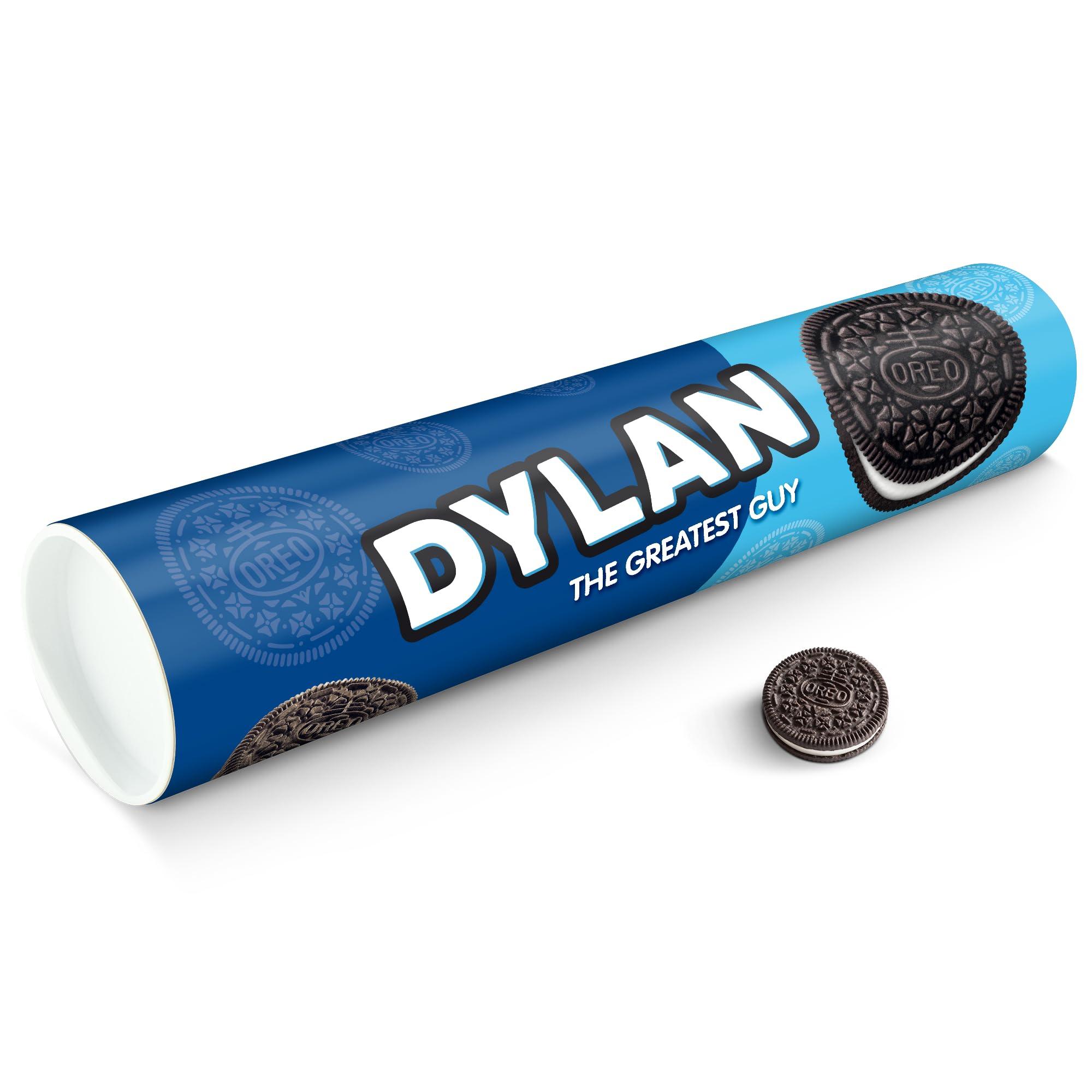 your surprise Oreo personalised XXL Gift Tube - Mega Oreo cookies Gift with name and message, 6 packets of Oreo Original (1000 Grams)